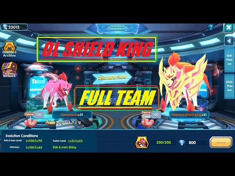 POKELAND LEGENDS - OL SHIELD KING - FULL TEAM