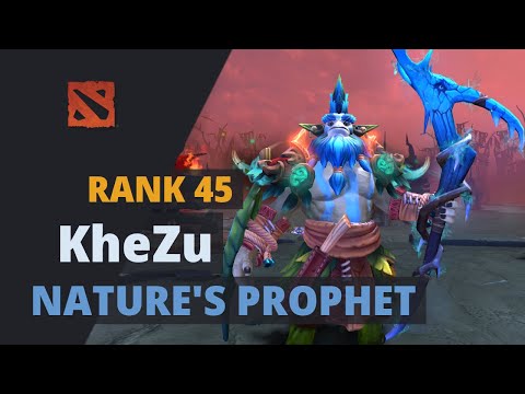 KheZu (Rank 45) plays Nature's Prophet Dota 2 Full Game