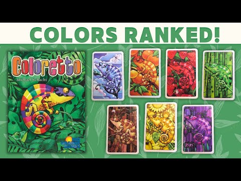Coloretto - Chameleon Colors Ranked! 