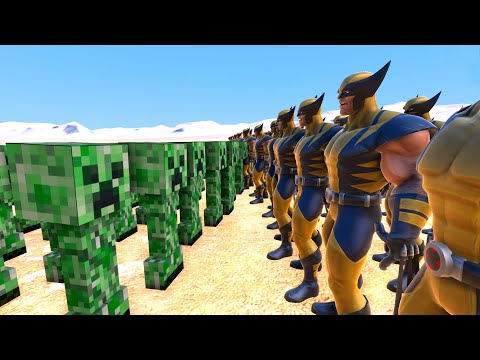 WOLVERINE VS CREEPER 😱 - Süper Kahraman Kapışmaları