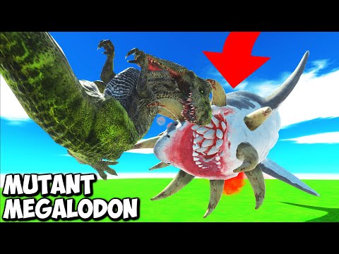 🦈Mutant Megalodon vs Every Boss Units -  Animal Revolt Battle Simulator ARBS