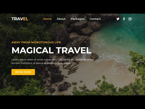 Responsive Travel Website Using Html Css Javascript Website Using Html Css