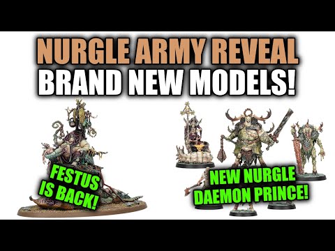 BRAND NEW Nurgle Miniatures Revealed! │ Warhammer Age Of Sigmar 4th Edition