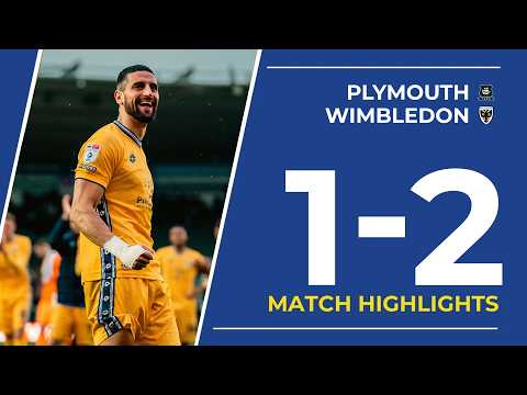 ANOTHER COMEBACK WIN 🤩 | Highlights: Plymouth 1-2 Wimbledon 🟡🔵