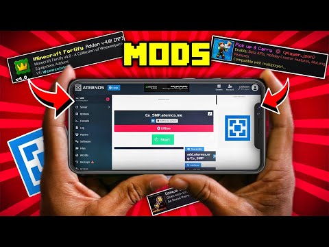 Aternos伺服器如何安裝模組 | Minecraft PE伺服器添加模組教學！ (How  to install mods in aternos server | How to add mod in minecraft pe server)