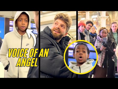 This 15 year old boy shocked everyone at the train station 🥹❤️