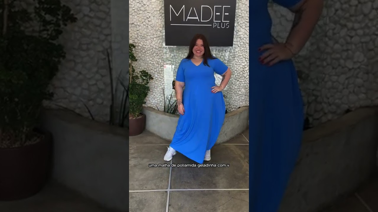 Watch Now Vestido Longo Amplo Plus Size Vestido Longo Amplo Plus Size