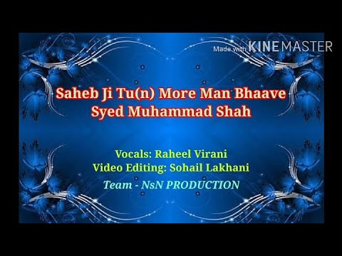Saheb Ji Tu(n) More Man Bhaave | Pir Syed Muhammad Shah