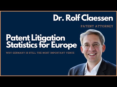 💡 Patent Infringement in Europe - Statistics #rolfclaessen
