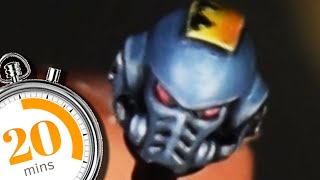 How To Paint a SPACE WOLVES Helmet in 25 Minutes or Less