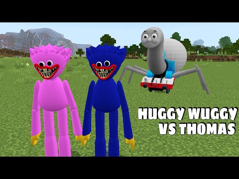 HUGGY WUGGY COUPLE VS SPIDER-THOMAS Gameplay in Minecraft - Coffin Meme