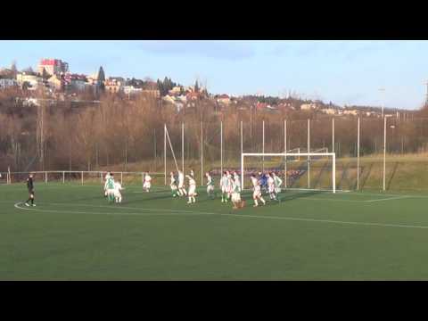 Bohemians 1905 U15 - Sparta U14 2:1 (1:1) - 1. poločas - PU 15.1. 2017
