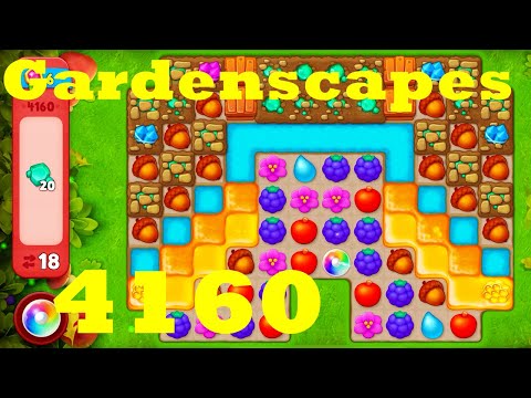 Gardenscapes Level 4160 HD Walkthrough | 3 - match game | gameplay | android | ios | GameGo Game