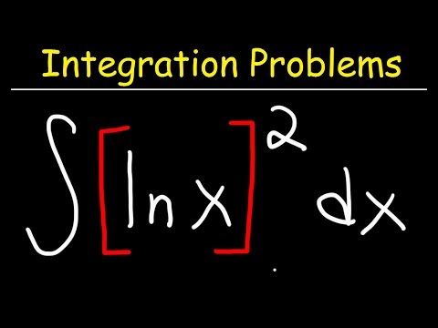 Integral of lnx 2