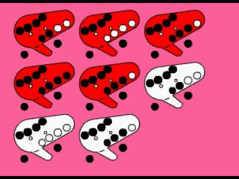 Zelda's Lullaby ocarina tutorial (12 hole)