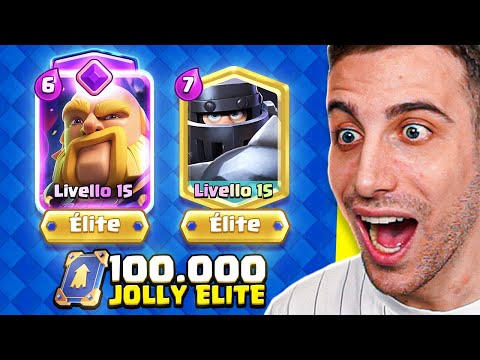Uso 100.000 JOLLY ELITE per MAXARE il Gran Cavaliere e il Gigante Royale EVOLUTO! Clash Royale ITA!