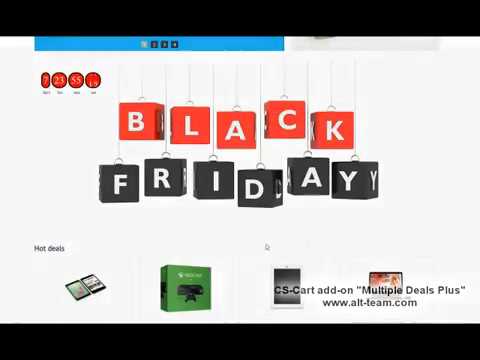 CS-Cart. Multiple Deals Plus addon. Add a countdown timer to promotion!