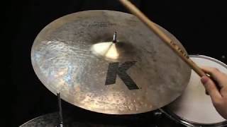 Video thumbnail for Zildjian K Custom 20" Left Side Ride With 3 Rivets - 2437g by The Drum Shop - Portland, Maine