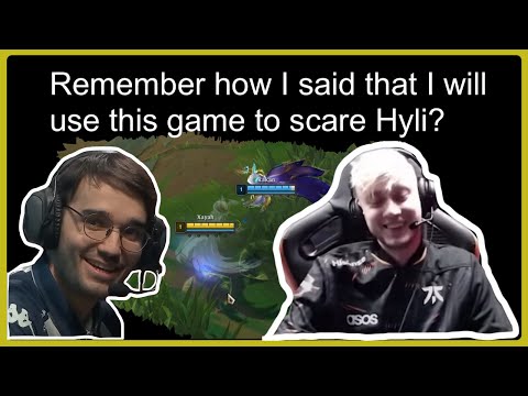 Rekkles try to intimidate Hyli before FNC vs MAD game