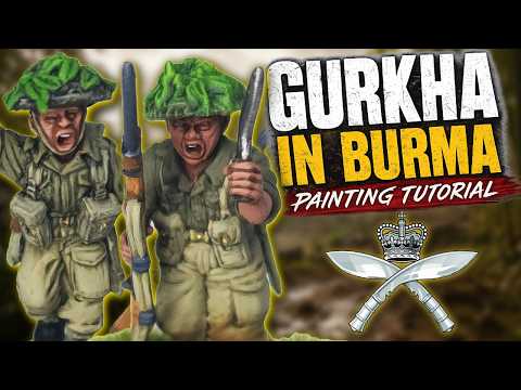 Painting Bolt Action Gurkha miniatures for the Burma campaign
