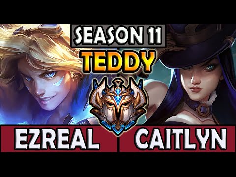 T1 Teddy EZREAL vs CAITLYN [ ADC ] Lol Korea Challenger ✅