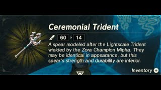 Ceremonial Trident | Respawn Location | Zelda BOTW