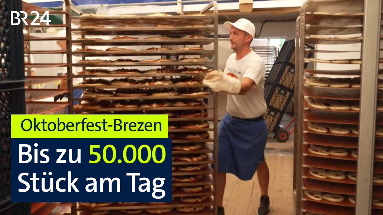 Oktoberfest: Die Logistik hinter den warmen Wiesn-Brezen | Abendschau | BR24