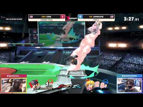 Dre (Mario) vs Jimrude (Peach) -  Losers Final  - Fire & Ice #25