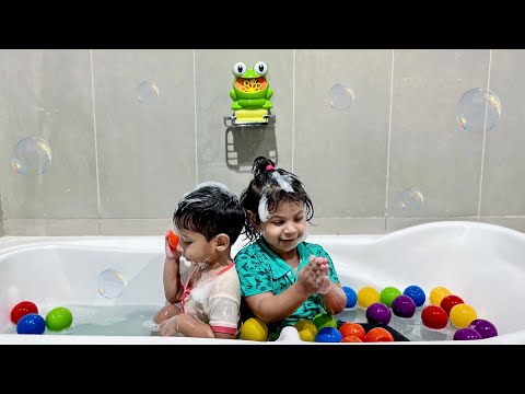 Bath song with Nafeesa and Ahmed / kids song