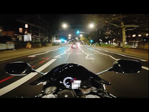 Yamaha R1 City Night Ride [4k] Full Akroprovic Exhaust sounds