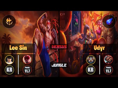 Clid LEE SIN (Jungle) [Conqueror] VS UDYR - Challenger KR Patch 11.7