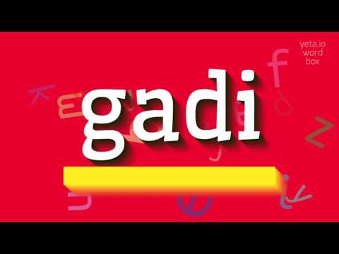 How to say "gadi"! (High Quality Voices)