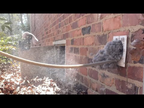 Some Learn the Hard Way, Others Don't! DRYER VENT CLEANING! #almetaldryervent #satisfying #fyp #diy