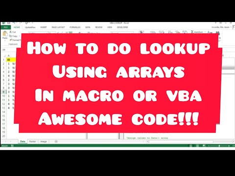 HOW TO DO LOOK UP USING VBA WITH THE MIX OF ARRAYS