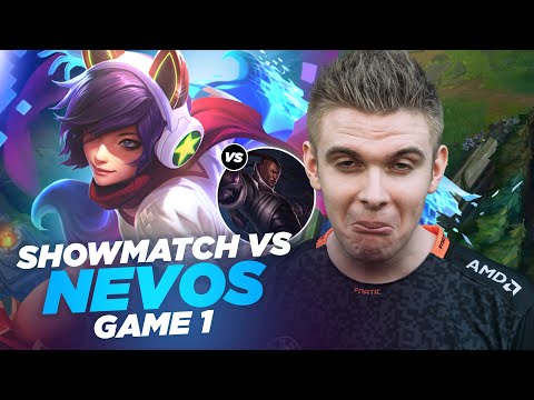 RHOBALAS : SHOWMATCH VS NEVOS - AHRI VS LUCIAN | LOL FR