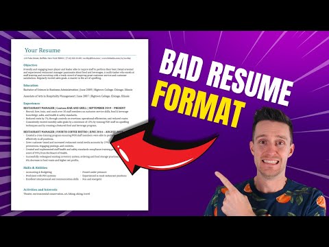 The Correct Way to Format Your Resume
