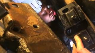 How to change a transmission mount.
