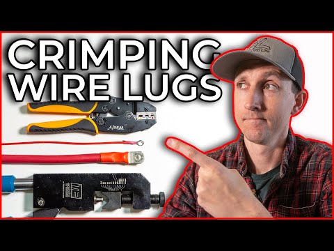 How To Crimp Wire Lugs & Ring Terminals on 4/0 - 22 AWG Wire