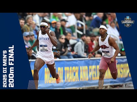 Men's 200m final - 2025 NCAA outdoor track and field championships