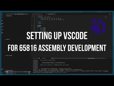 Modern 6502/65816 Assembly Development in VSCode | ca65, CMake, Intellisense & Debugging