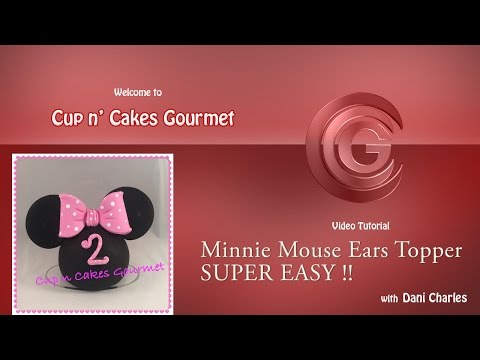 Cake DIY: Minnie Mouse Ears Topper Tutorial. SUPER...