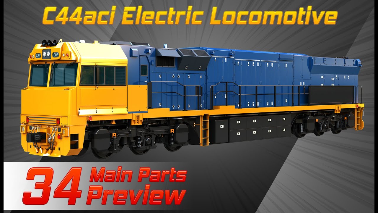 C44aci Locomotive 3D Model