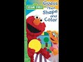 Opening To Sesame Street Guess That Shape And Color 2006 VHS RD