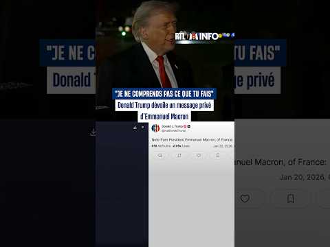 Donald Trump dévoile un message privé envoyé par Emmanuel Macron