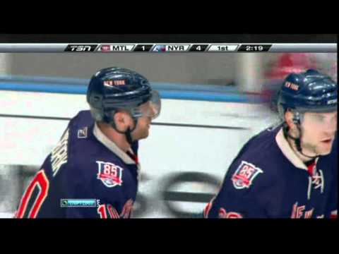 Goal Marian Gaborik  (Canadiens & Rangers) NHL March 18, 2011