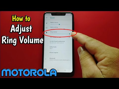 How to Adjust Ring Volume on Motorola One (XT1941-4)