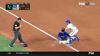 Steven Leyton RBI DOUBLE GIVES NICARAGUA THE LEAD