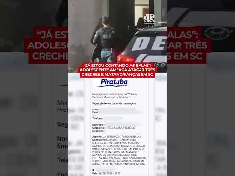 “JÁ ESTOU CONTANDO AS BALAS”: ADOLESCENTE AMEAÇA ATACAR TRÊS CRECHES E MATAR CRIANÇAS EM SC