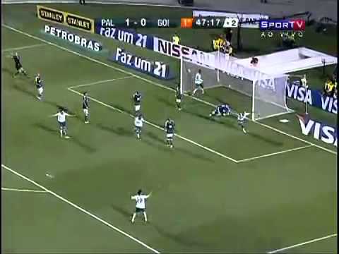 Os gols de Palmeiras 1 x 2 Goiás pela semifinal da Copa Sul Americana 2010