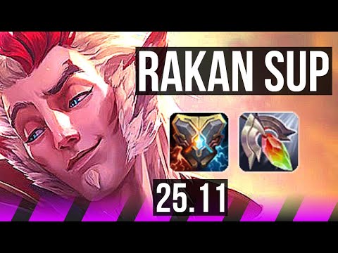 RAKAN & Xayah vs TAHM KENCH & Senna (SUP) | 0/2/22 | KR Master | 25.11